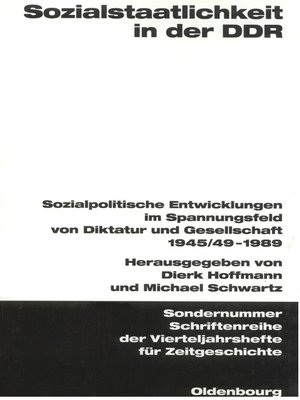 cover image of Sozialstaatlichkeit in der DDR